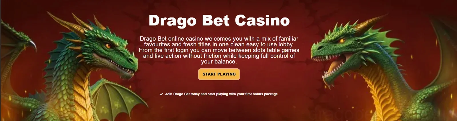 Dragobet Casino Welcome